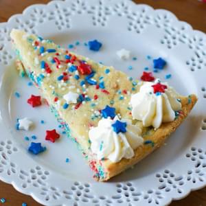 Patriotic Funfetti Sugar Cookie Cake