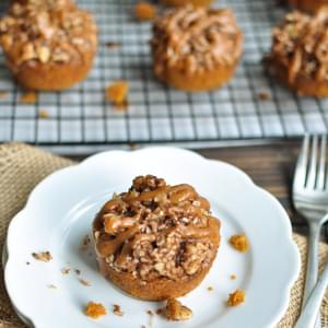 Pumpkin Muffins with Nut Streusel Topping