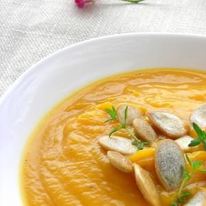 Cream of Butternut Squash and Ginger Soup