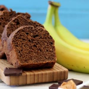 Chocolate Banana Peanut Butter Bread