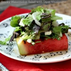 Grilled Smoky Watermelon Salad with Dijon Vinaigrette