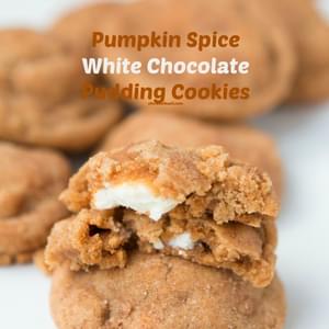 Pumpkin Spice White Chocolate Cookies