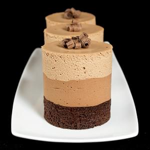 Triple Chocolate Mousse Cakes