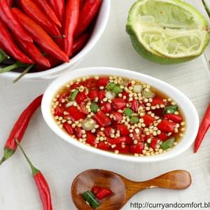 Thai Nam Prik Pla (Thai Fresh Chili Sauce/Condiment)