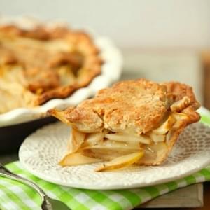 Fresh Pear and Rosemary Pie with Cheddar Crust, Heart Healthy, Low Calorie