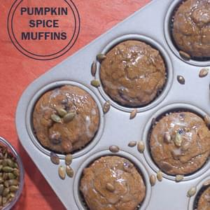 Pumpkin Spice Muffins with Maple Glaze