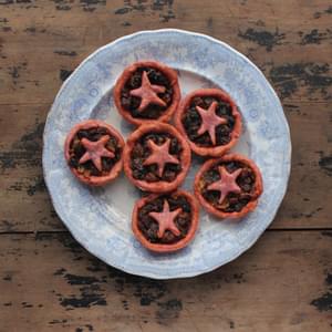 Christmas Mince Pies with Beetroot Pastry