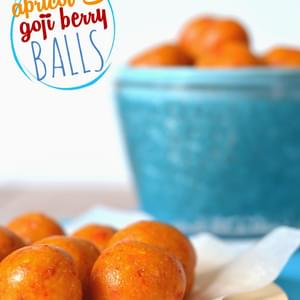 Raw Apricot and Goji Berry Balls