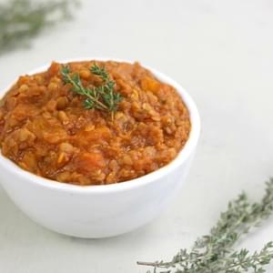 Butternut Squash And Red Lentil Stew