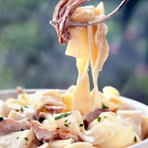 Creamy Wild Mushroom Parpadelle – Ready In Under 10 Minutes