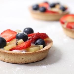 Summer Fruit Tarts With Honeyed Ricotta