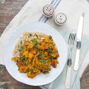 Sweet Potato, Lentil and Coconut Curry