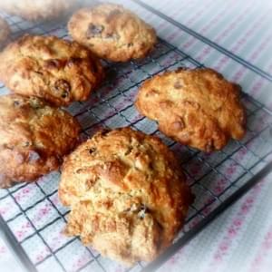 *Cranberry, Ginger and White Chocolate Rock Cakes*