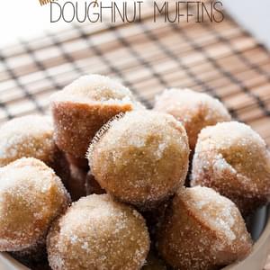 Maple Cinnamon Mini Doughnut Muffins