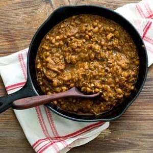 Barbecue baked black-eyed peas (Adapted from A Taste of Texas)