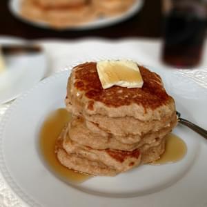 Whole Wheat Pancakes with Greek Yogurt