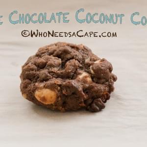 Triple Chocolate Coconut Cookies