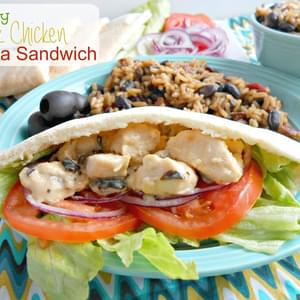 Healthy Greek Chicken Pita Sandwiches