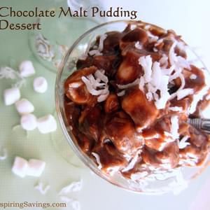 Chocolate Malt Pudding Dessert