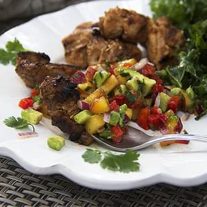 MEXICAN SPICED GRILLED CHICKEN with NECTARINE SALSA