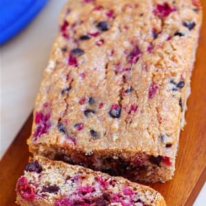 Low-Fat Chocolate Chip Raspberry Quick Bread