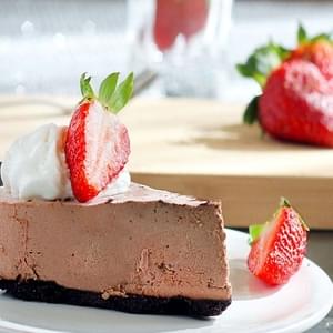 Chocolate Strawberry Truffle Pie