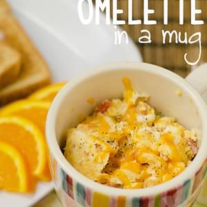 2 Minute Omelette in a Mug