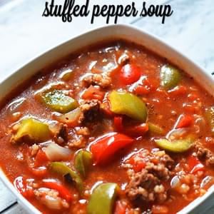 Slow Cooker Stuffed Pepper Soup