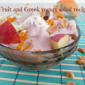 Fruit and Greek yogurt salad