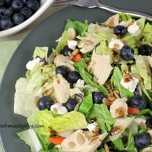 Grilled Chicken Salad w/ Blueberries and Goat Cheese