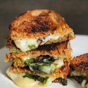 Grilled Cheese And Spinach Sandwich