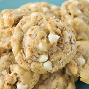 Toasted Coconut White Chocolate Chip Cookies