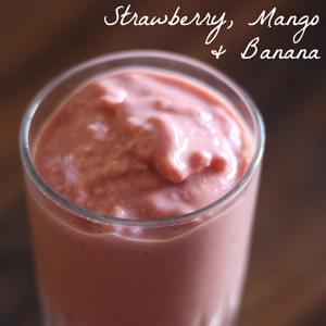 Strawberry Mango & Banana Smoothie