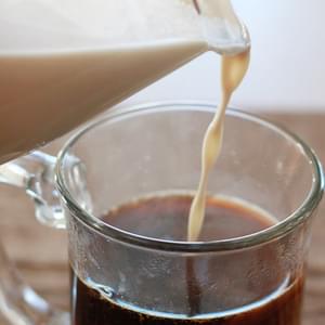 Homemade Almond Milk Coffee Creamer