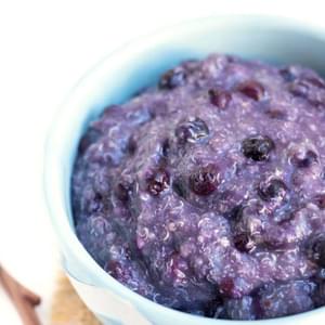 90-Second Blueberry Breakfast Quinoa