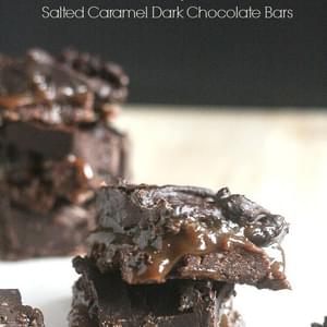 Salted Caramel Dark Chocolate Bars