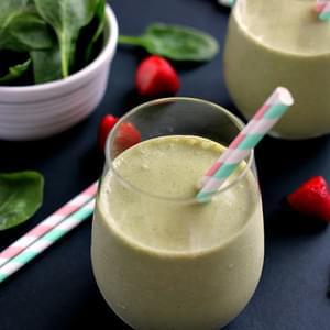 Strawberry Peanut Butter Green Smoothie