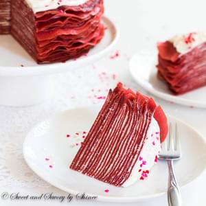 Red Velvet Crepe Cake
