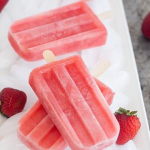 Strawberry-Watermelon Popsicles