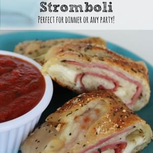 Ham and Salami Stromboli Recipe | Easy Game Day