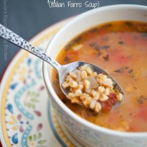 Zuppa di Farro (Italian Farro Soup)