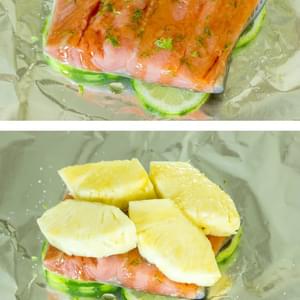 Pineapple Salmon Foil Packs