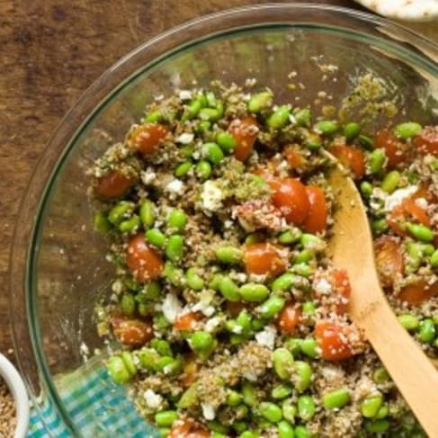 Tabbouleh With Edamame and Feta