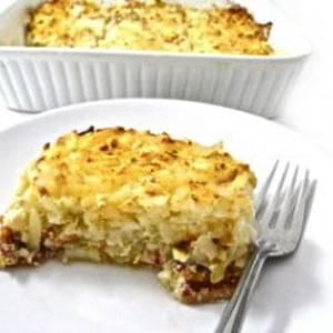 Skinny Hash Browns, Bacon and Eggs Breakfast Casserole
