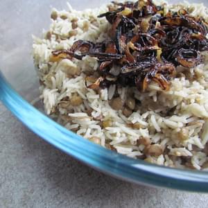 Mujaddara - Lebanese Lentil Rice