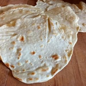 Easy Homemade Flour Tortillas - White or Wheat