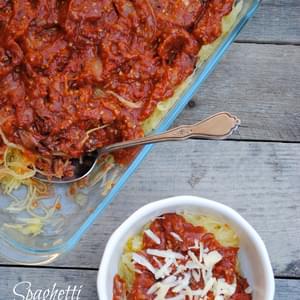 Spaghetti Squash + Roasted Tomato Sauce