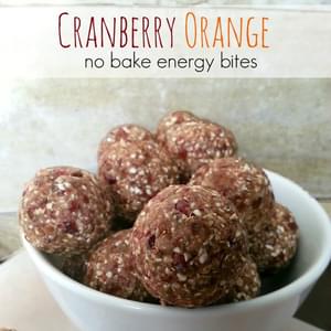 Cranberry Orange Energy Bites