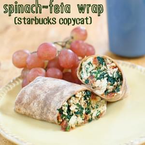Copycat Starbucks Egg White, Spinach & Feta Wrap