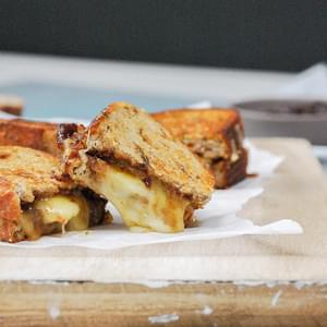 Grilled Cheese with Fig Butter and Apple